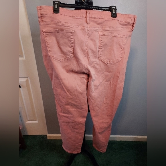 Buffalo David Bitton Havana 18/38 High Rise Soft Stretch Ankle Skinny Pink - Picture 8 of 13